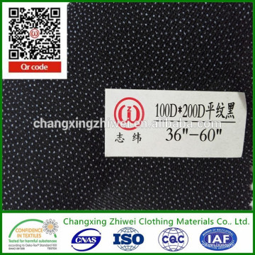 heiße heiße Produkte hergestellt in China 100D * 200D Polyester Leinwandbindung gewebt Interlining